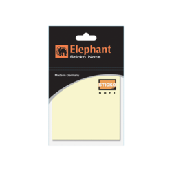 Elephant Sticky Notes 3x3 Yellow